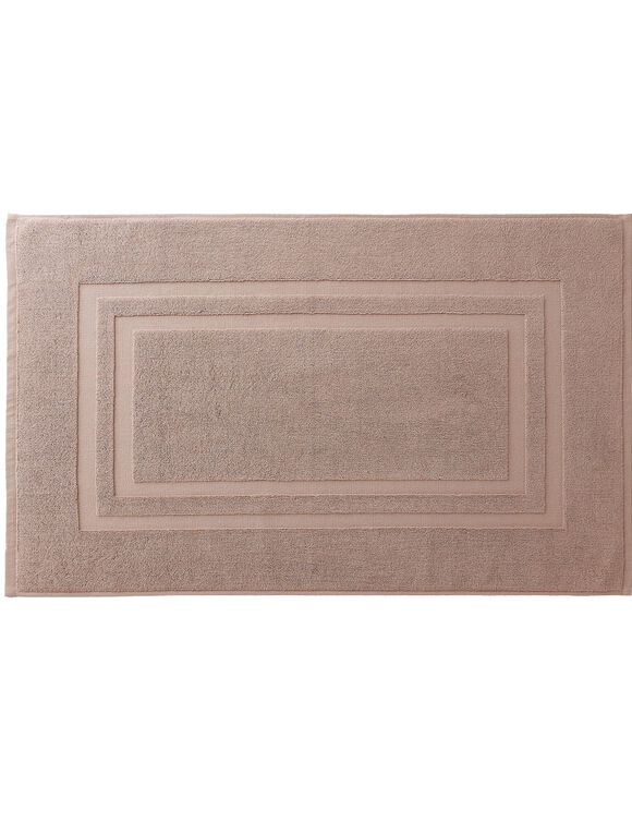 Tapis de bain éponge double liteau (taupe) Tapis de bain éponge double liteau (taupe)